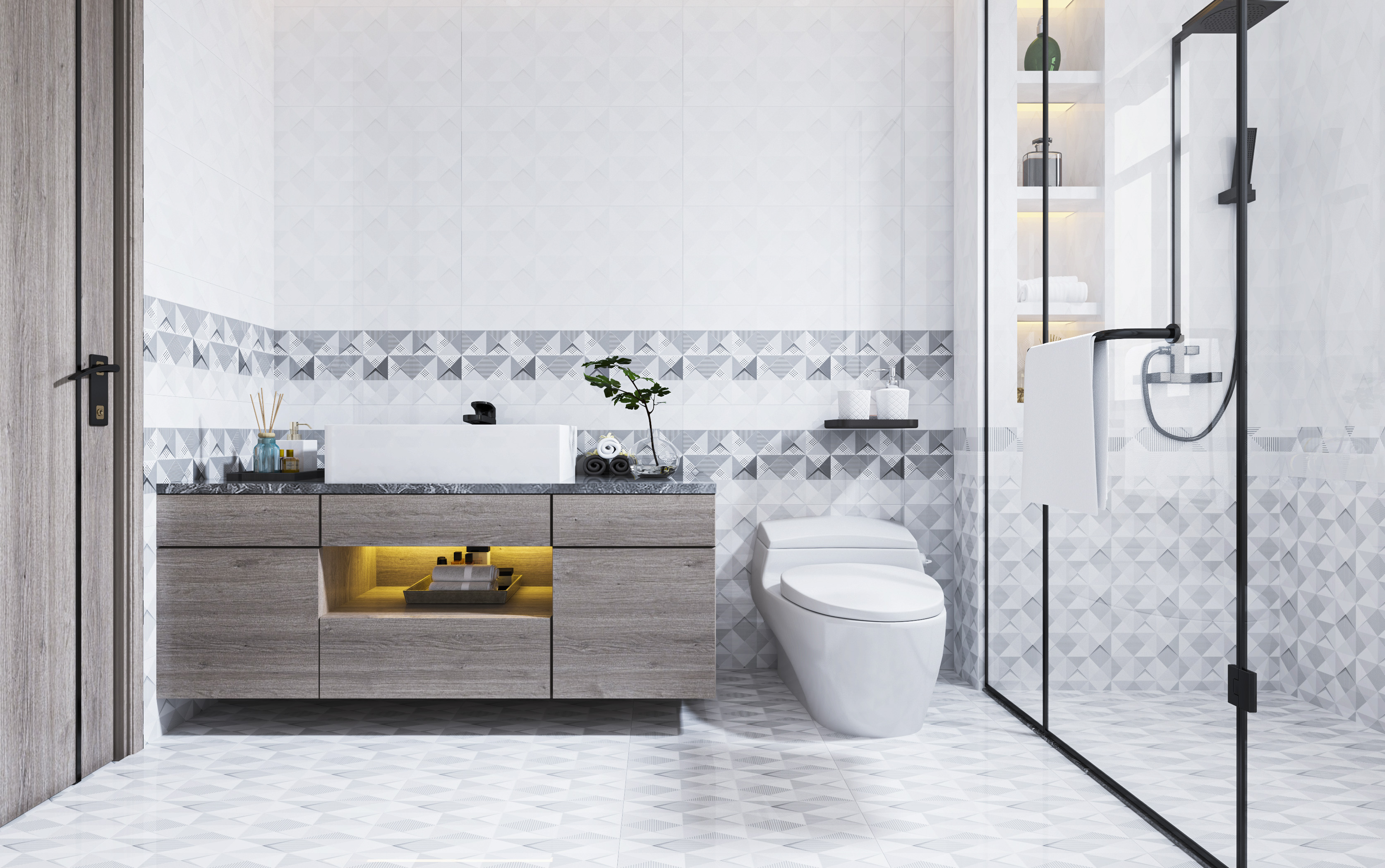 Latest Ceramic Tile Trends for Restrooms