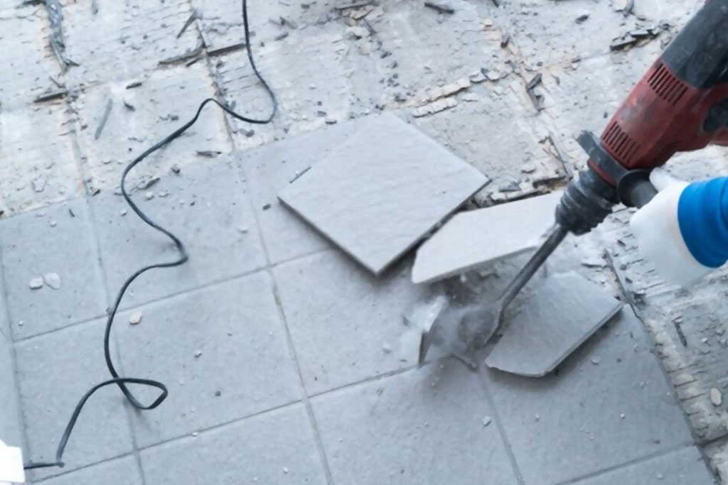 how to remove ceramic tiles from drywall