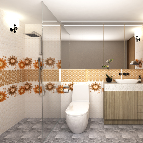 latest tile trends for bathrooms