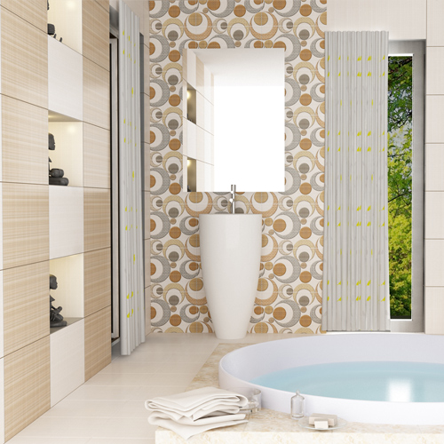 Stunning restroom tiles design