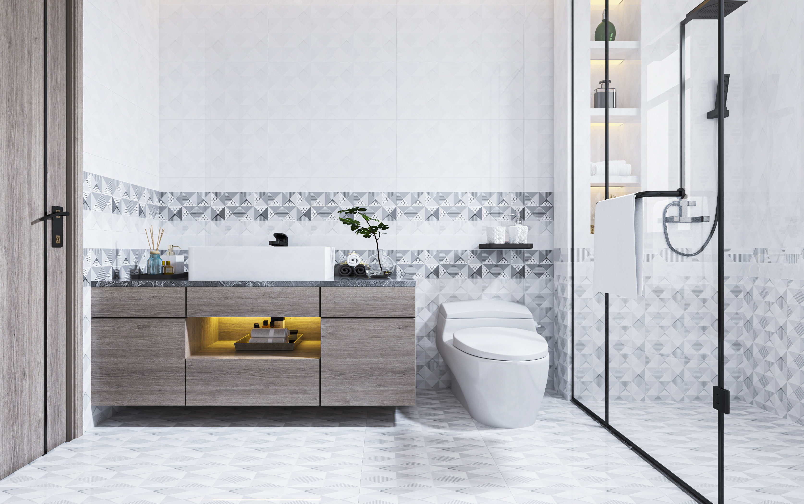 Most Attractive Bathroom Wall Tiles Design In Bangladesh