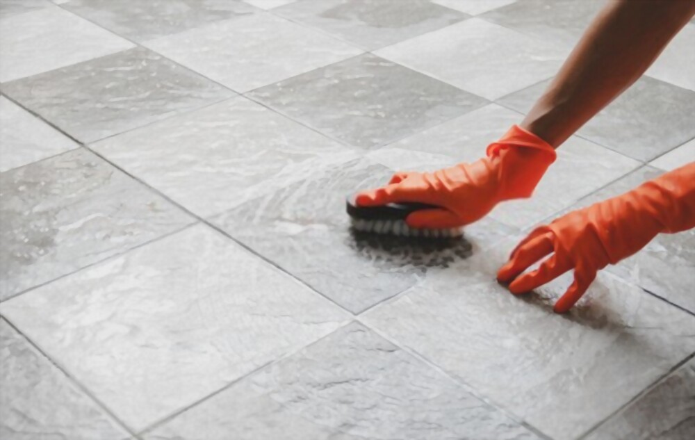 how to clean matte porcelain tiles in shower