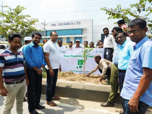 Tree Plantation in Partnership with Govt. on Dhaka Mymensingh Highway.